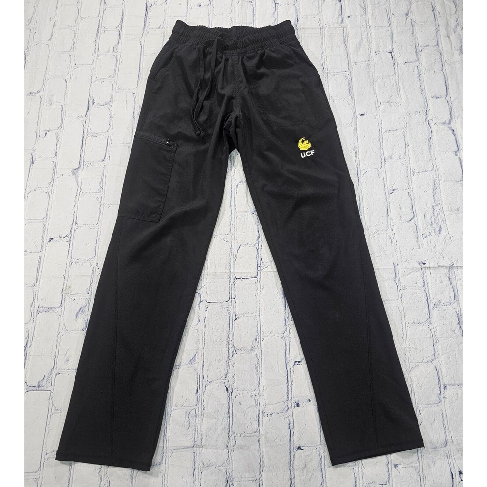 Ucf Central Florida Cherokee Allura Womens Xs Mid Rise Scrub Pants Black Cka184